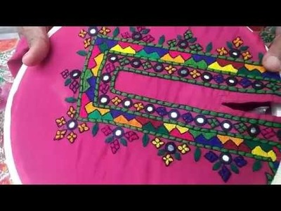 Hand Embroidery :Makrani Design.Masculine design