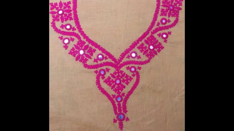 Hand Embroidery :Sindhi design.sindhi stitch