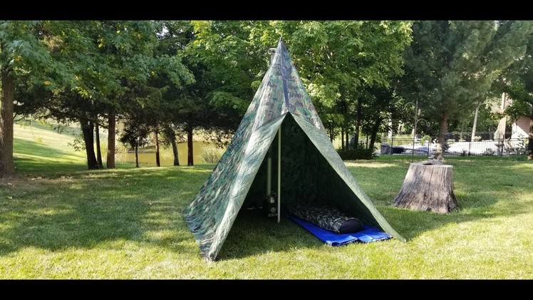 Hot Tent Teepee for Ammo Can Stove