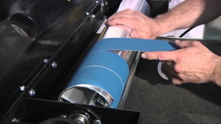 How to Change Abrasive Wraps on a Drum Sander