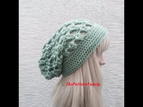 How to Crochet a Slouchy Hat Pattern #38│by ThePatternfamily