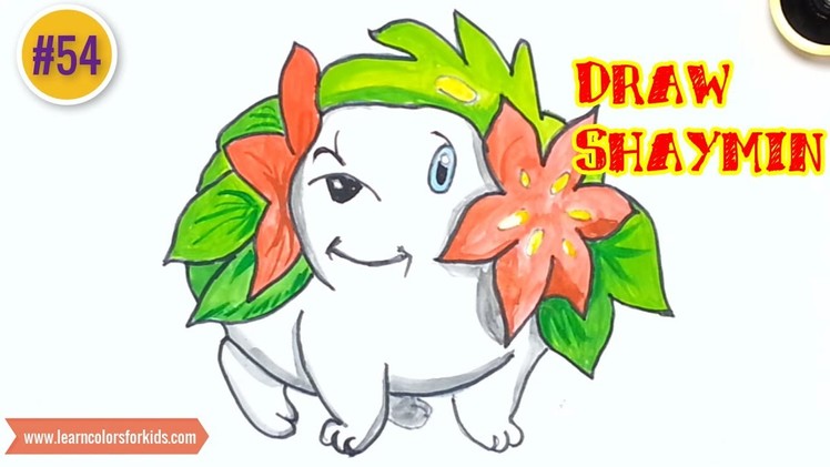 How to Draw Shaymin, Pokemons Characters #54