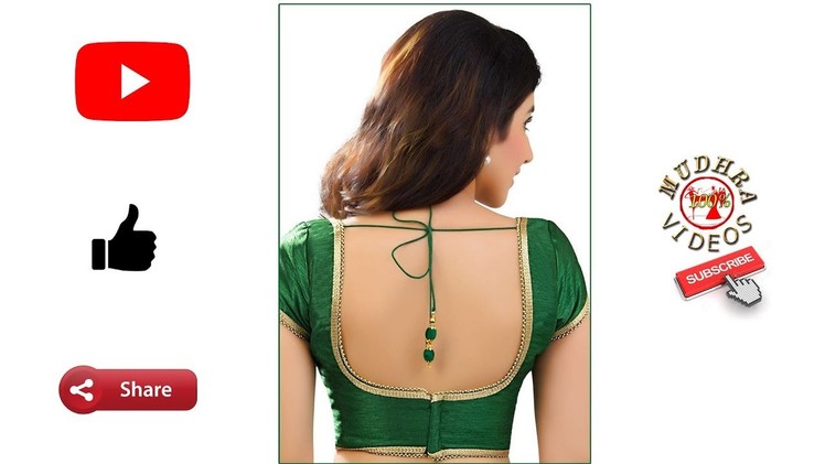 How to increase and decrease blouse back neck deep # blouse alterations # blouse fittings # part 116