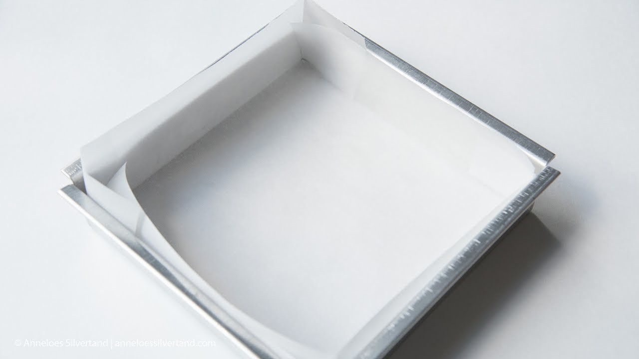 How to Line a Square Baking Pan with Parchment Paper