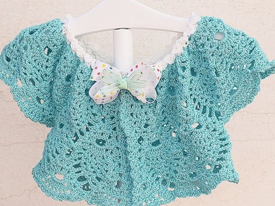 How to make a girl's crochet bolero