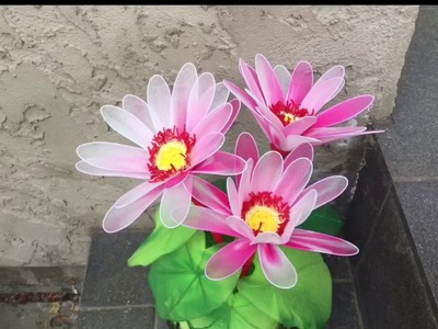 How to make a nylon stocking flowers - Lotus