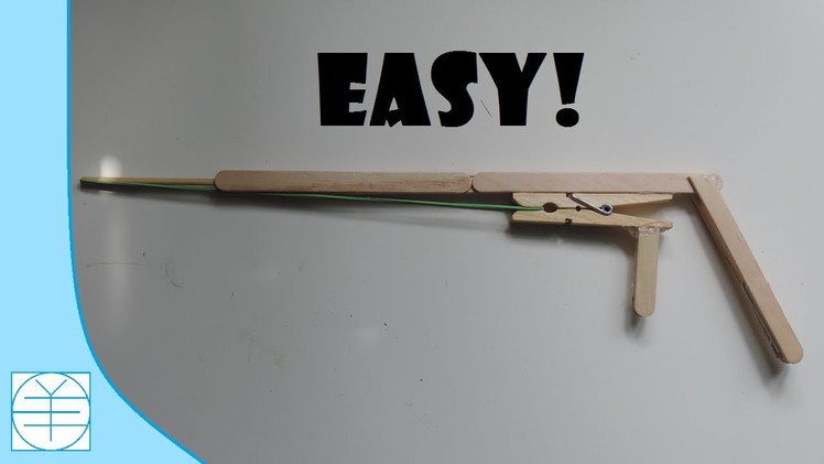 How to Make A Popsicle Stick Gun With Trigger. (Full HD)