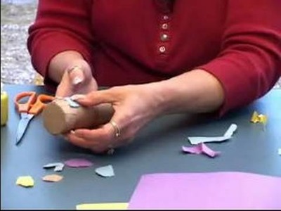 How to Make a Rain Stick : How to Decorate Rain Sticks With Torn Paper