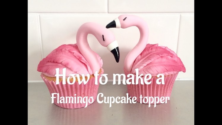 How to make Flamingo Cupcake Toppers tutorial