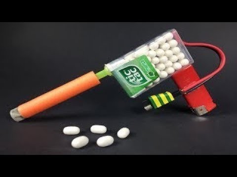How to make Nerf Gun out of Tic Tac container!!