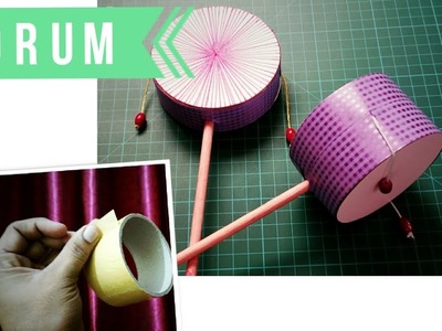 How to Make Pellet Drum | Chinese Rattle Drum | Toy Drum | DIY