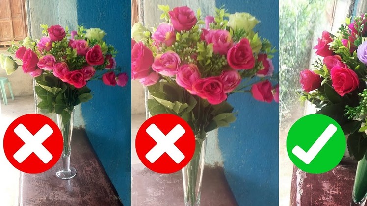 How to Make Plastic Flowers More Presentable