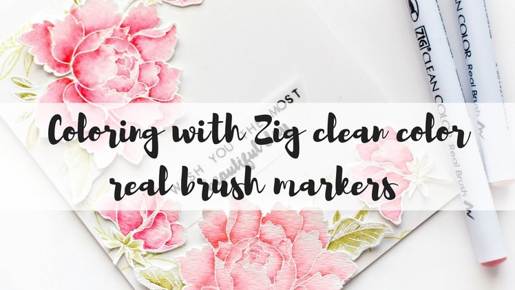 How to watercolor with zig clean color real brush markers markers