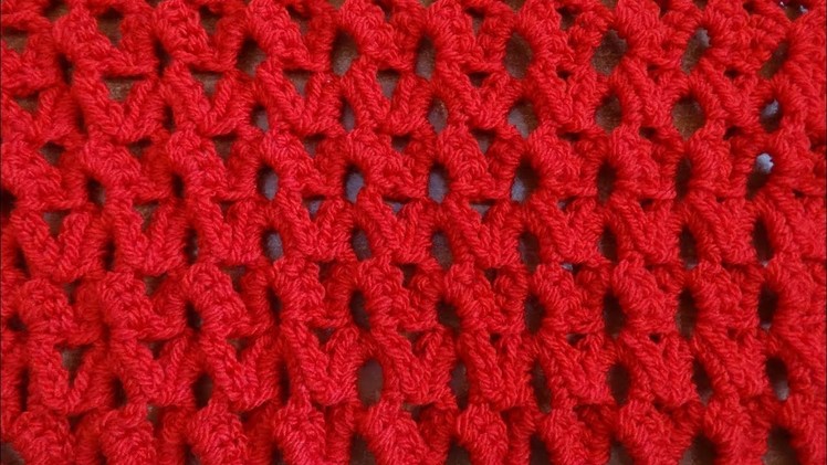 Leaflet Crochet Stitch - Right Handed Crochet Tutorial