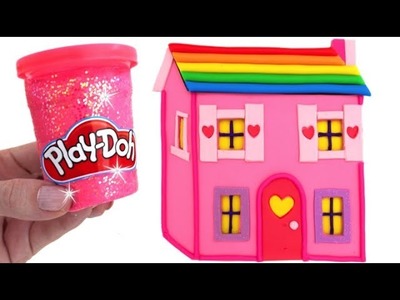 Learn Colors Play Doh Making Colorful Baby Doll's House Surprise Toys Disney