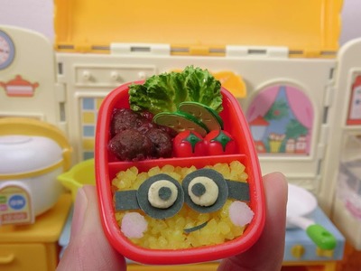 Mini Food! Minion Bento(Box Lunch) Cooking toys Konapun