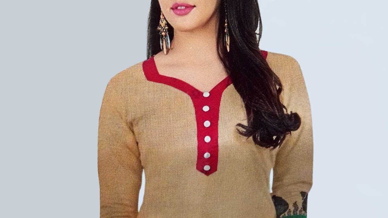 front neck dress design