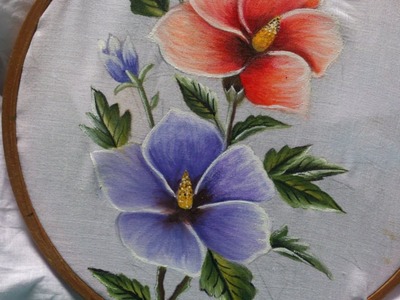 Painting. Fabric painting tutorial for beginners. fabric painting on clothes.