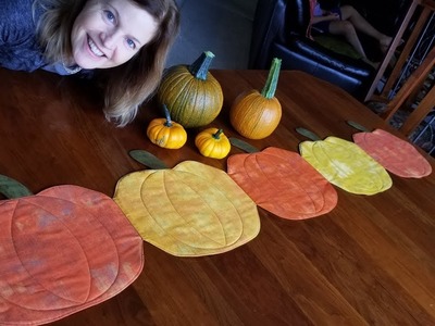 Pumpkin Table Runner | Let's Make!