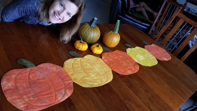 Pumpkin Table Runner | Let's Make!