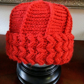 Scarlet Red Home Made Hat