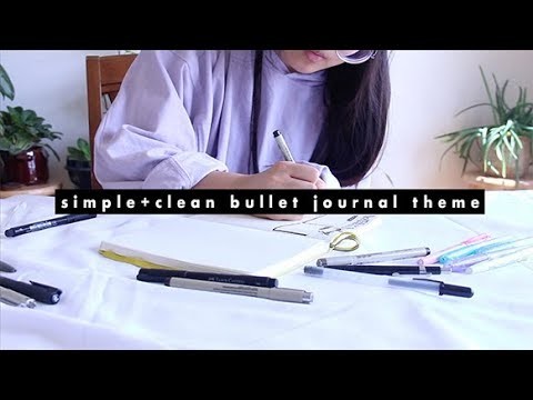 Simple and clean theme | bullet journal