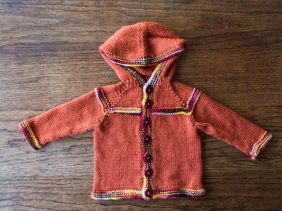 Simple Knit Baby Hoodie
