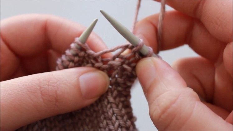 Stitch Tutorial: KB (knit below)