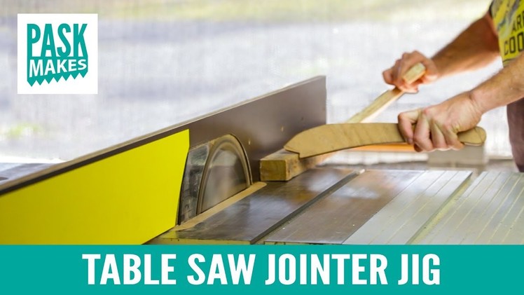 Table Saw Jointer Jig - Easy to Make