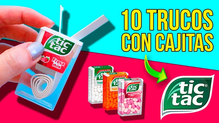 TIC TAC Container LIFE HACKS* TRUCOS cajitas de caramelos TIC TAC ✅  Top Tips and Tricks in 1 minute
