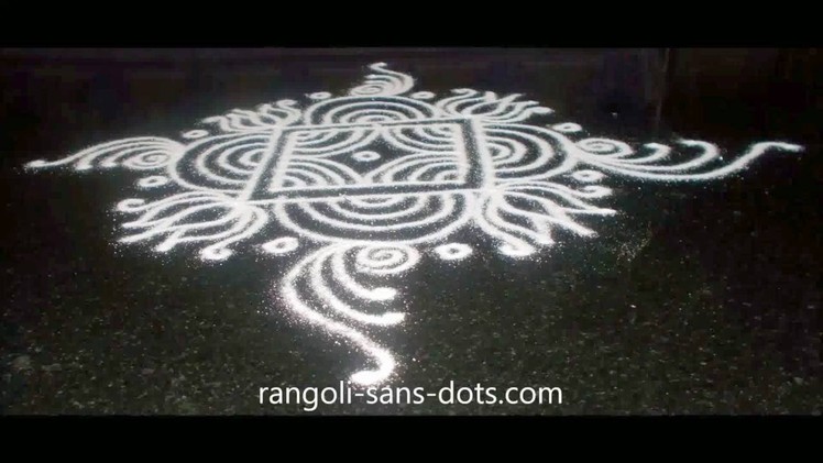 Traditional  Diwali creative rangoli with  lines | Friday padi kolam designs | Sudha Balaji muggulu