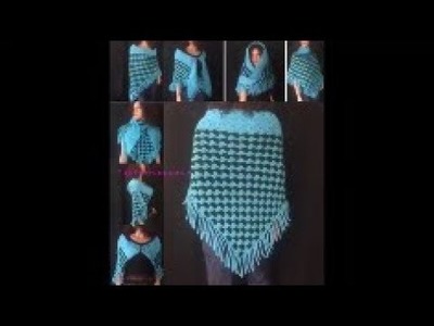 Triangle Shawl with a Twisted Fringe Pattern #45│by ThePatternfamily