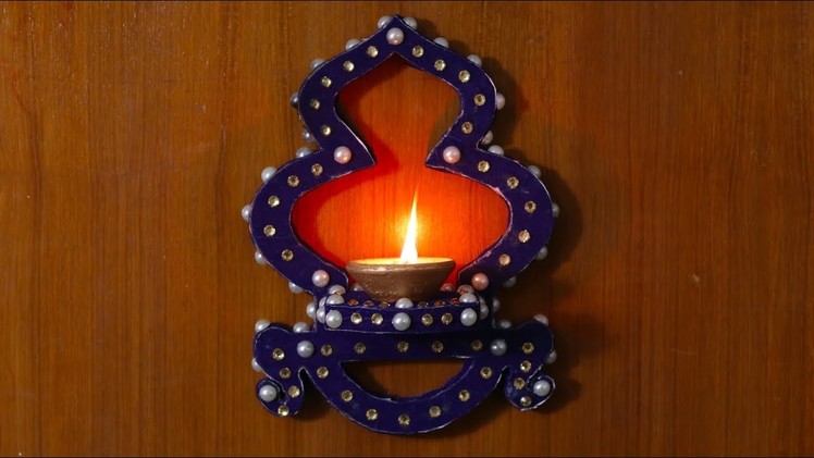 Wall Mount Beautiful Deepak Stand with Cardboard to Decorate Your Walls on Diwali
