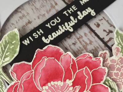 Watercolouring with distress inks (Beautiful Day stamp set Altenew)