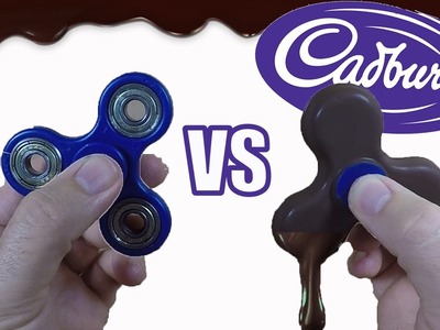 $1 Fidget Spinner VS Chocolate Fidget Spinner - Edible Spinner Tutorial