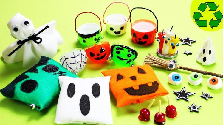 10 Easy DIY Halloween Miniature Decorations #1  - Each in less than 1 minute