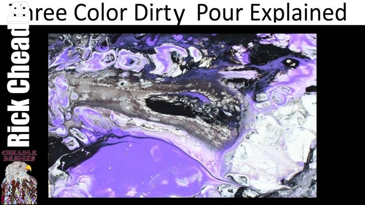3 Color Dirty Pour. Mixing Ratios Explained. Fluid Painting Basics, Paint Pouring