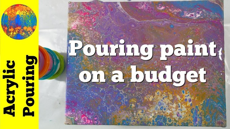 (57) Acrylic pouring on a budget - how to save money