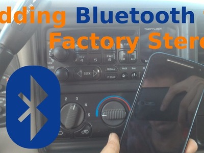 Adding Bluetooth to Factory Stereo on the Cheap