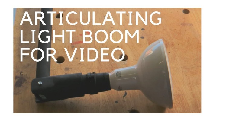 Adjustable Articulating LED Light Boom For Video