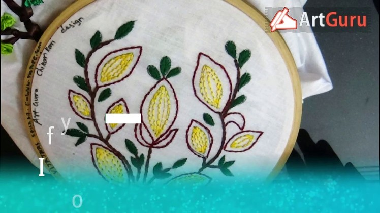 Art Guru -  Beautiful and simple Chikankari Embroidery design