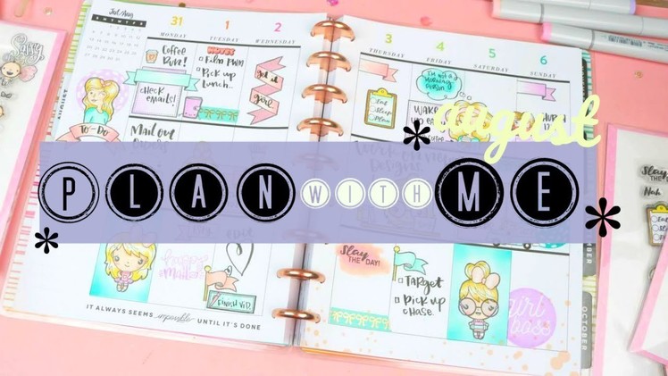 August Release & Plan with me| stamping| Copic markers
