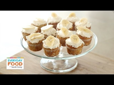 Banana Cupcakes with Honey-Cinnamon Frosting - Everyday Food with Sarah Carey