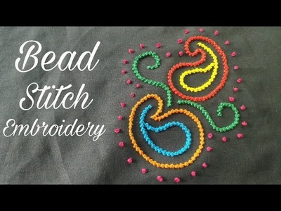 Bead Stitch. Moti Tanka Stitch (Embroidery Work)