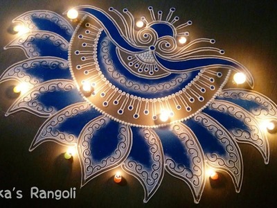 Beautiful Door Rangoli Design for Diwali