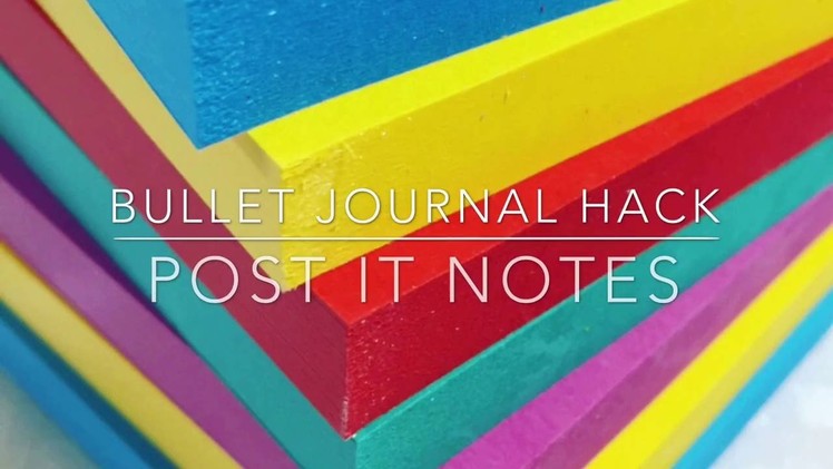 Bullet Journal Hack: Post-it Notes