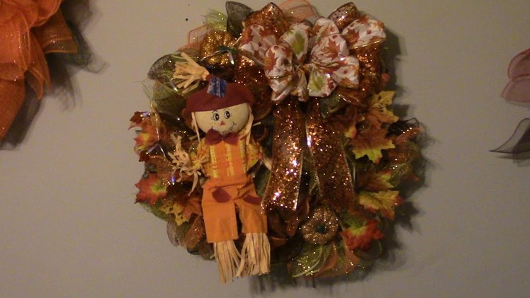Carmen's DollarTree Scarecrow Wreath