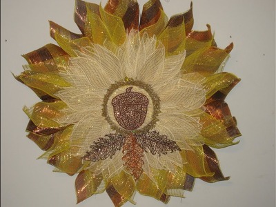 Carmen's Fall Chestnut Flower Made With All ZipTies