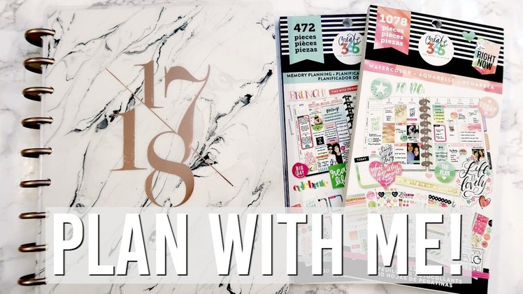 (Chatty) Plan With Me | New Marble Happy Planner