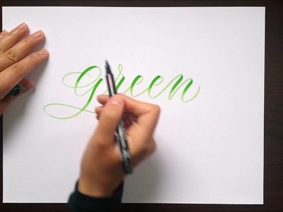 Color Blending Techniques for Brush Lettering